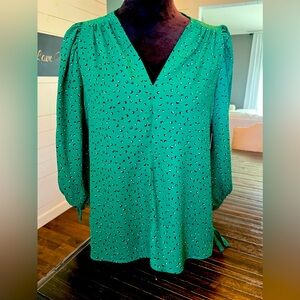Olivia Grey blouse..  size Medium